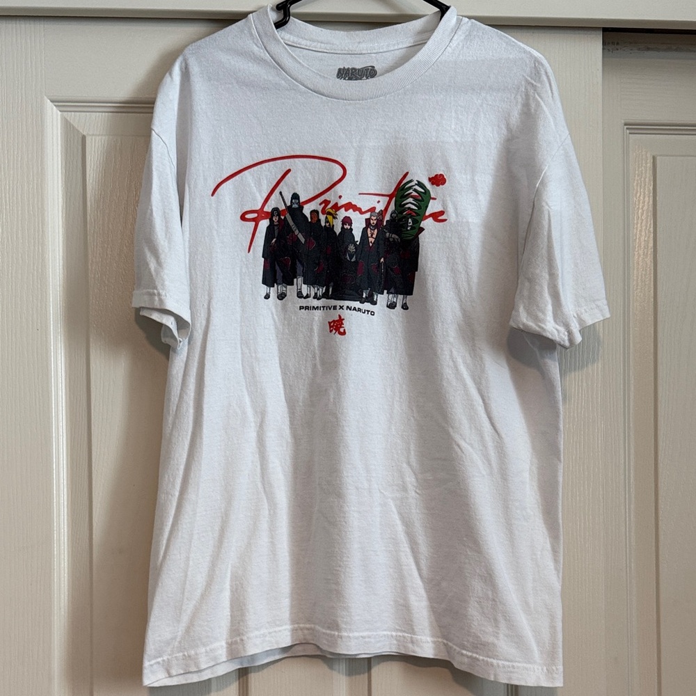 Primitive White Tee with Red and Black Graphic